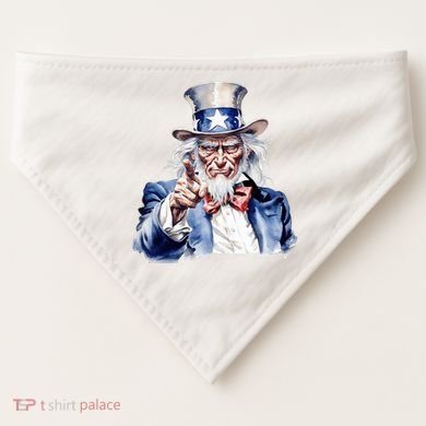 Uncle Sam I Want You | Uncle Sam Day USA-Made Doggie Bandana