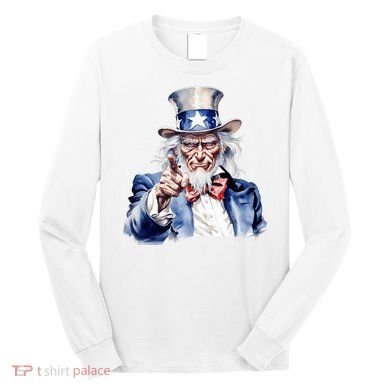 Uncle Sam I Want You | Uncle Sam Day Long Sleeve Shirt