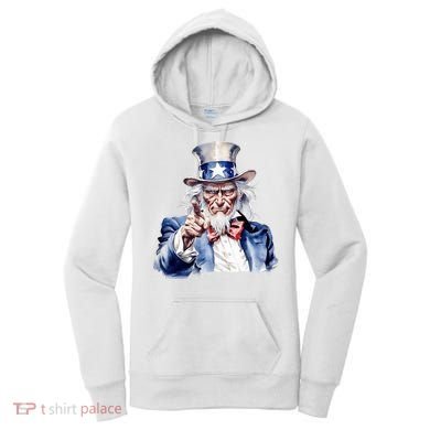 Uncle Sam I Want You | Uncle Sam Day Women's Hoodie