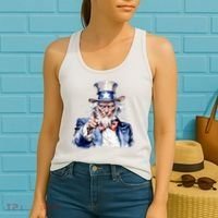 Uncle Sam I Want You | Uncle Sam Day Women's Tank Top thumb 2