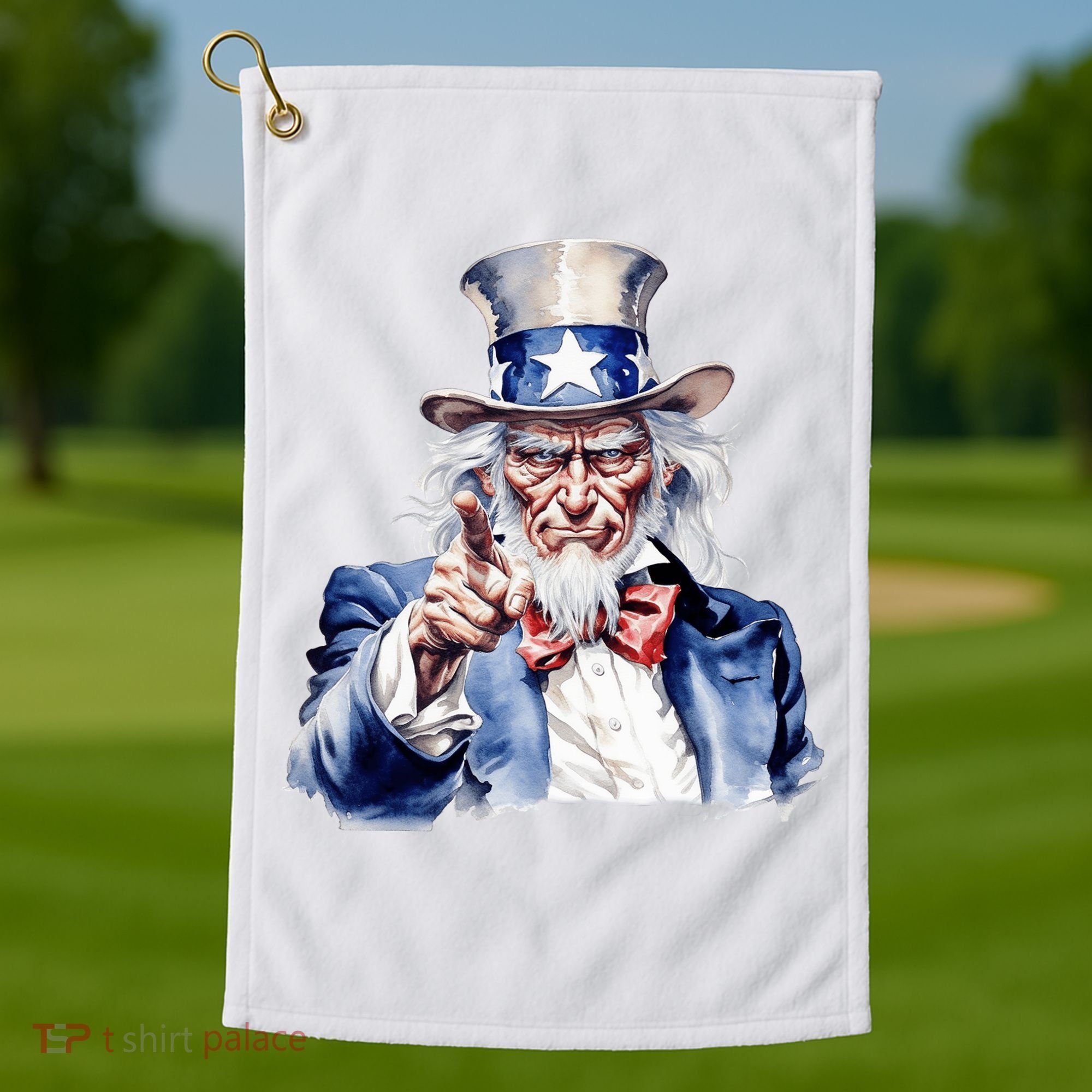 Uncle Sam I Want You | Uncle Sam Day Golf Towel