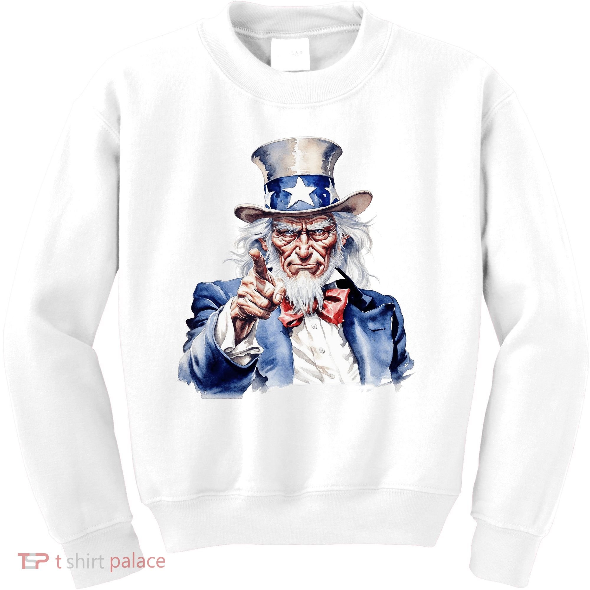 Uncle Sam I Want You | Uncle Sam Day Kids Sweatshirt