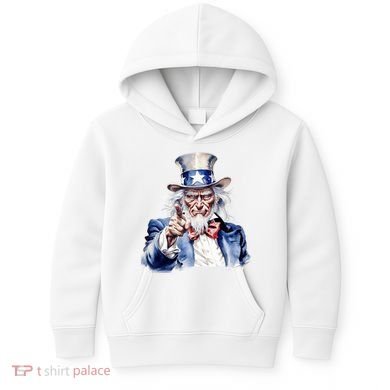Uncle Sam I Want You | Uncle Sam Day Kids Hoodie