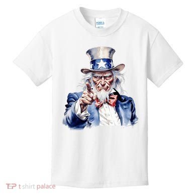 Uncle Sam I Want You | Uncle Sam Day Kids T-Shirt