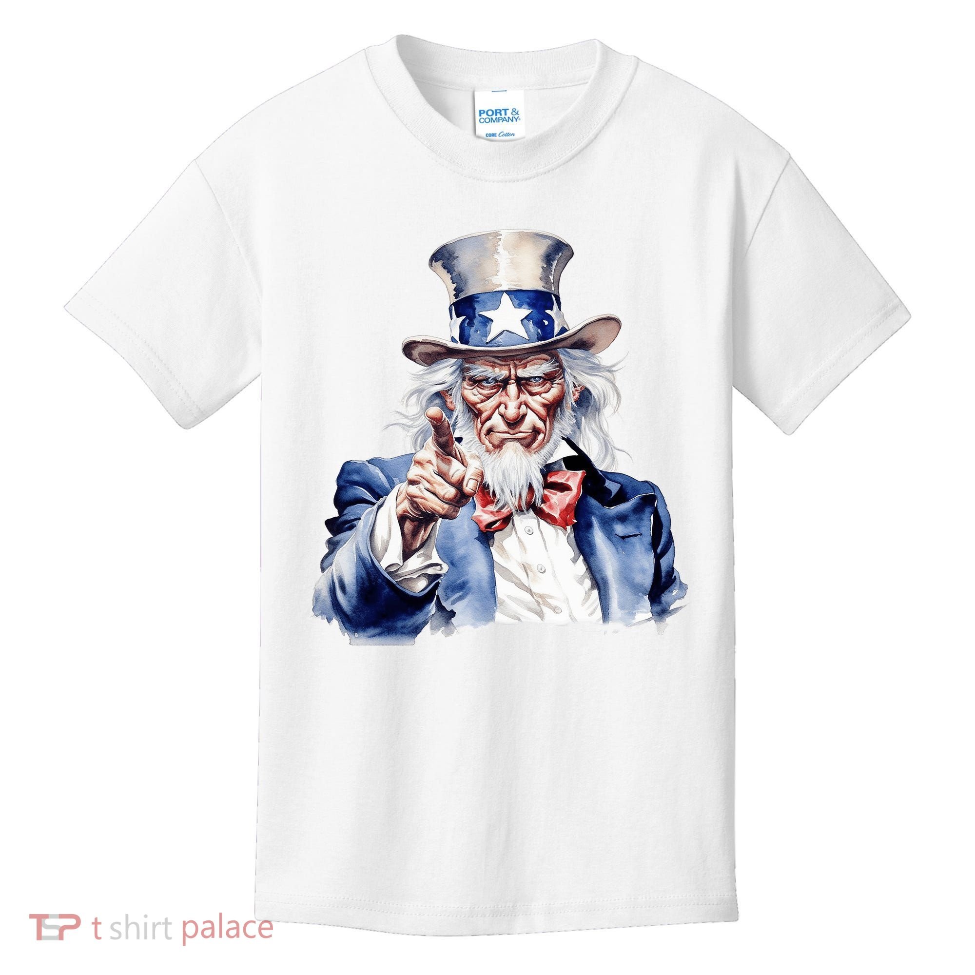 Uncle Sam I Want You | Uncle Sam Day Kids T-Shirt