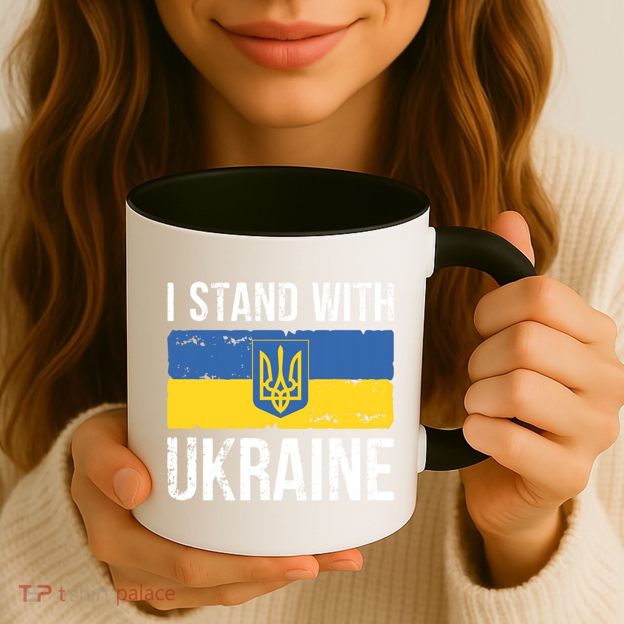Ukrainians Support I Stand With Ukraine Flag Tees Meaningful Gift Coffee Mug