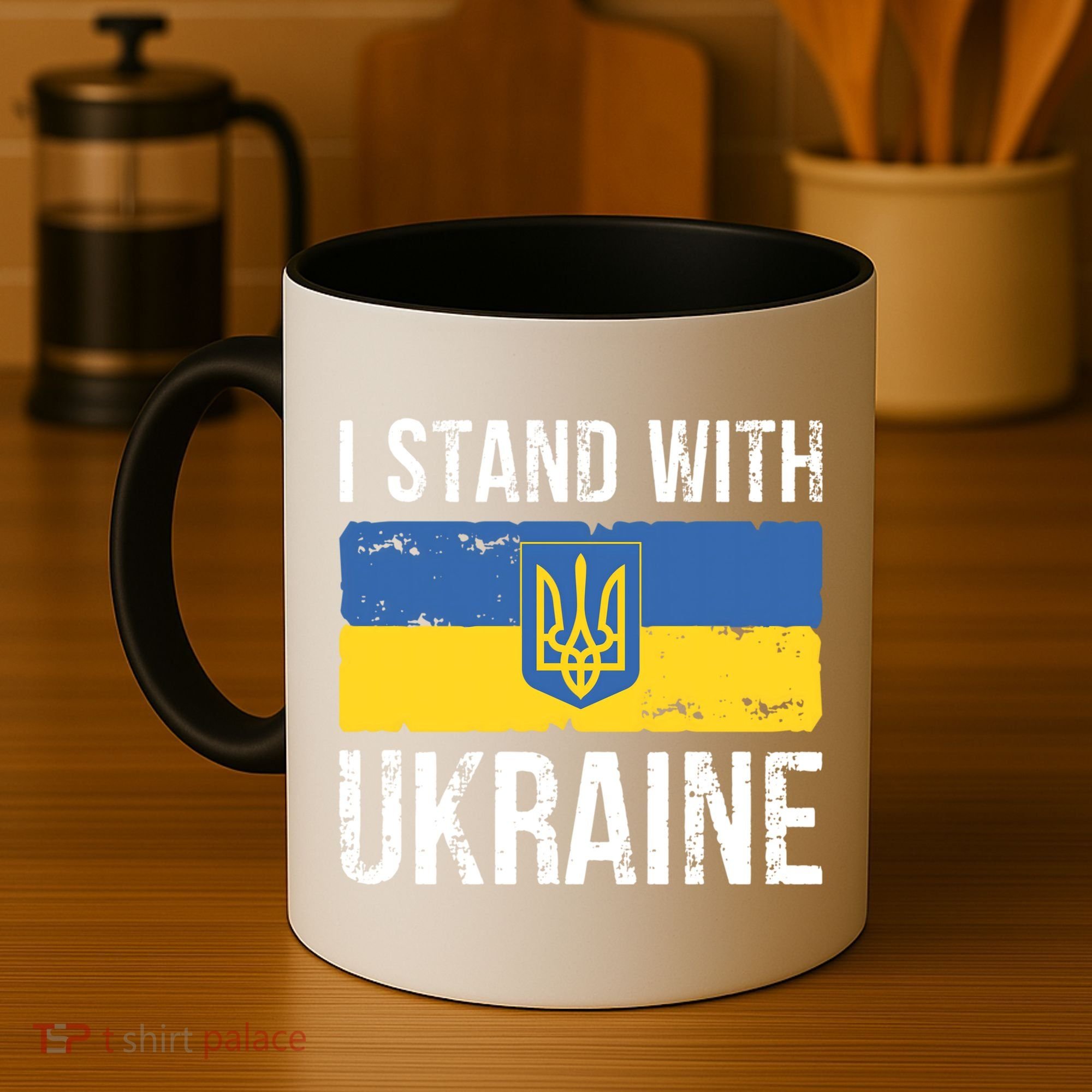 Ukrainians Support I Stand With Ukraine Flag Tees Meaningful Gift Coffee Mug