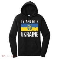Ukrainians Support I Stand With Ukraine Flag Tees Meaningful Gift Women's Hoodie thumb 0