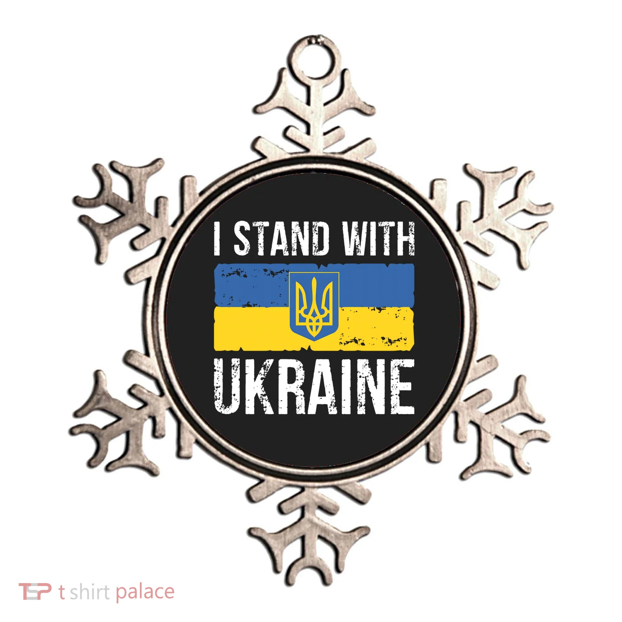 Ukrainians Support I Stand With Ukraine Flag Tees Meaningful Gift Ornament