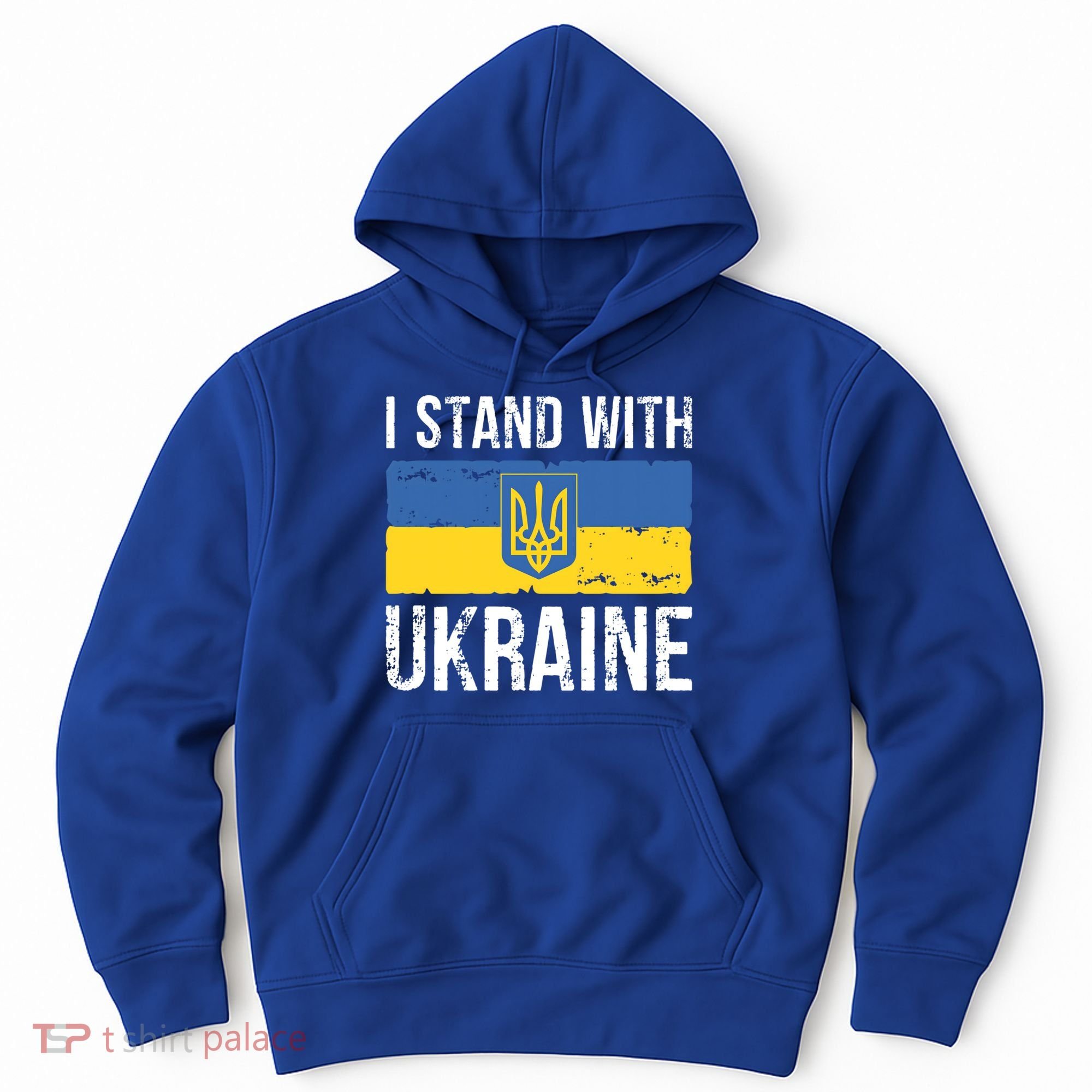 Ukrainians Support I Stand With Ukraine Flag Tees Meaningful Gift Hoodie