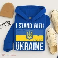 Ukrainians Support I Stand With Ukraine Flag Tees Meaningful Gift Hoodie thumb 4