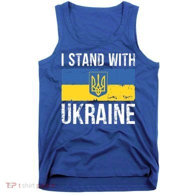 Ukrainians Support I Stand With Ukraine Flag Tees Meaningful Gift Tank Top