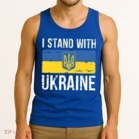Ukrainians Support I Stand With Ukraine Flag Tees Meaningful Gift Tank Top thumb 3