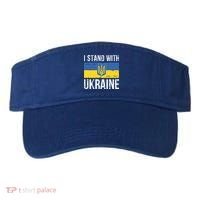 Ukrainians Support I Stand With Ukraine Flag Tees Meaningful Gift Visor thumb 0