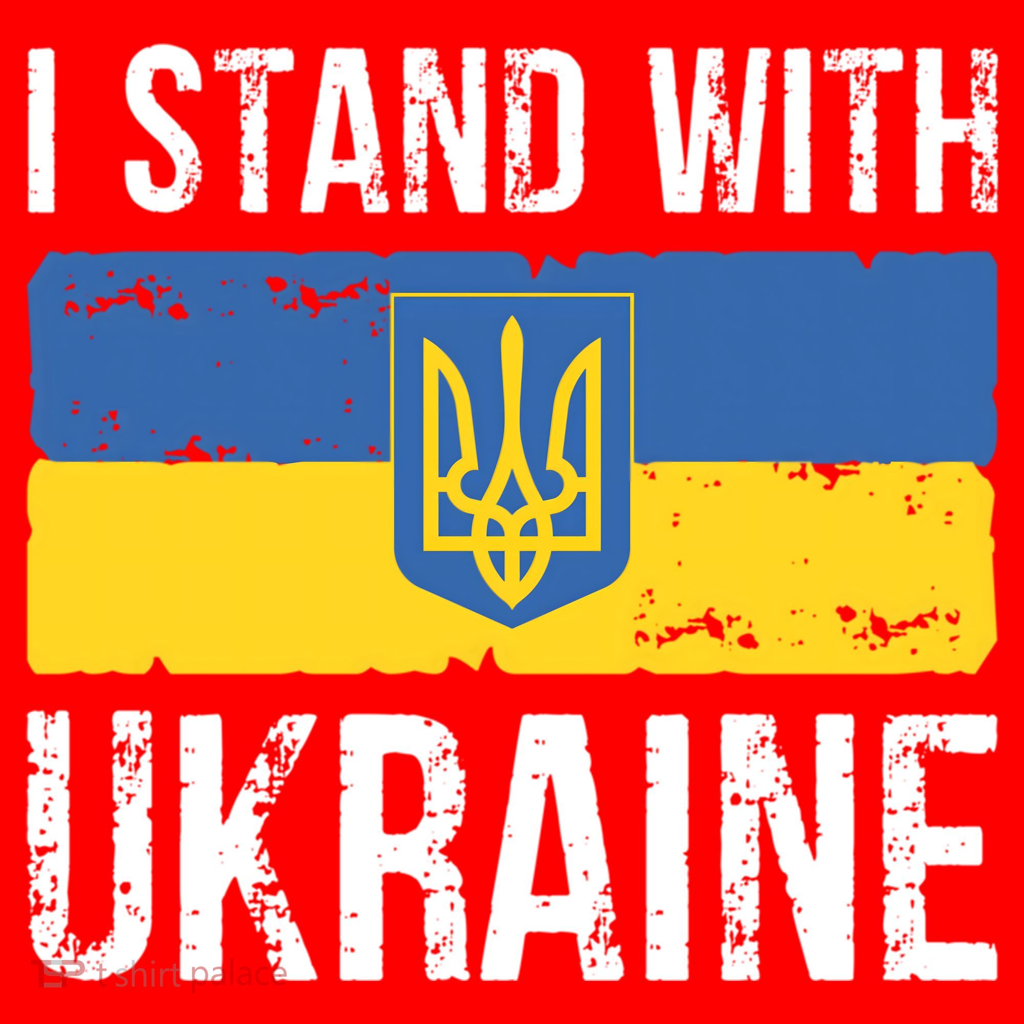 Ukrainians Support I Stand With Ukraine Flag Tees Meaningful Gift Santa Hat