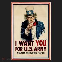 Uncle Sam I Want You World War 2 Women's Sweatshirt thumb 2