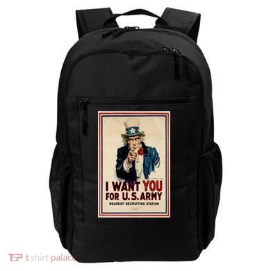 Uncle Sam I Want You World War 2 Backpack