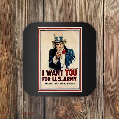 Uncle Sam I Want You World War 2 Coaster
