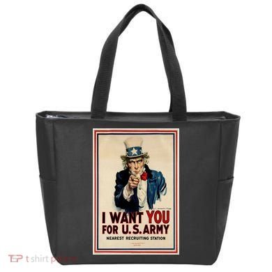 Uncle Sam I Want You World War 2 Tote Bag