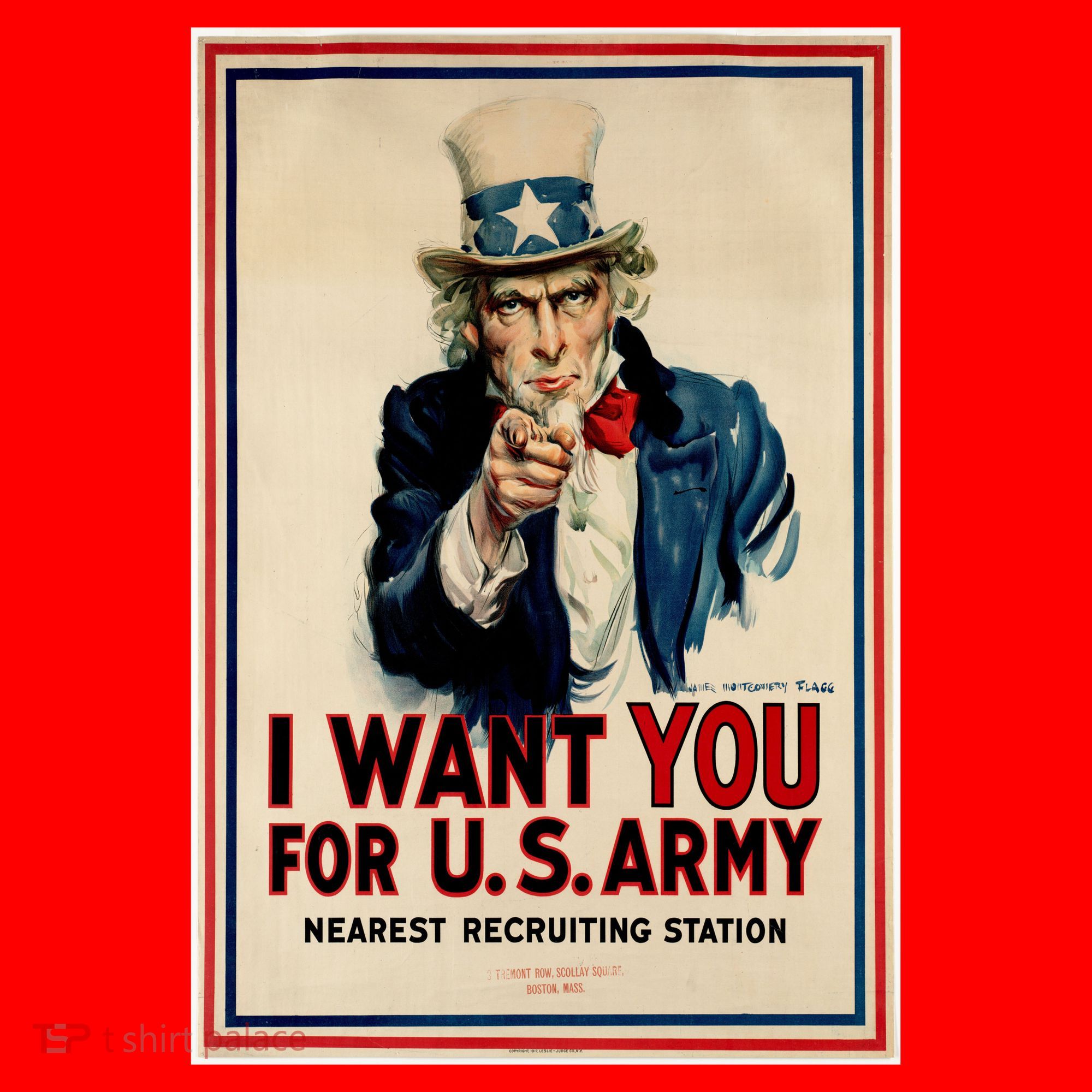 Uncle Sam I Want You World War 2 Santa Hat