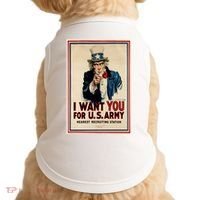 Uncle Sam I Want You World War 2 Doggie Tank thumb 0