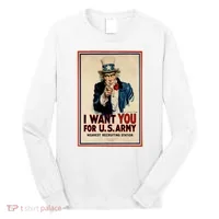 Uncle Sam I Want You World War 2 Long Sleeve Shirt thumb 0