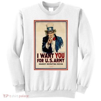 Uncle Sam I Want You World War 2 Sweatshirt