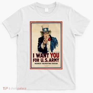 Uncle Sam I Want You World War 2 T-Shirt