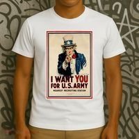 Uncle Sam I Want You World War 2 T-Shirt thumb 3