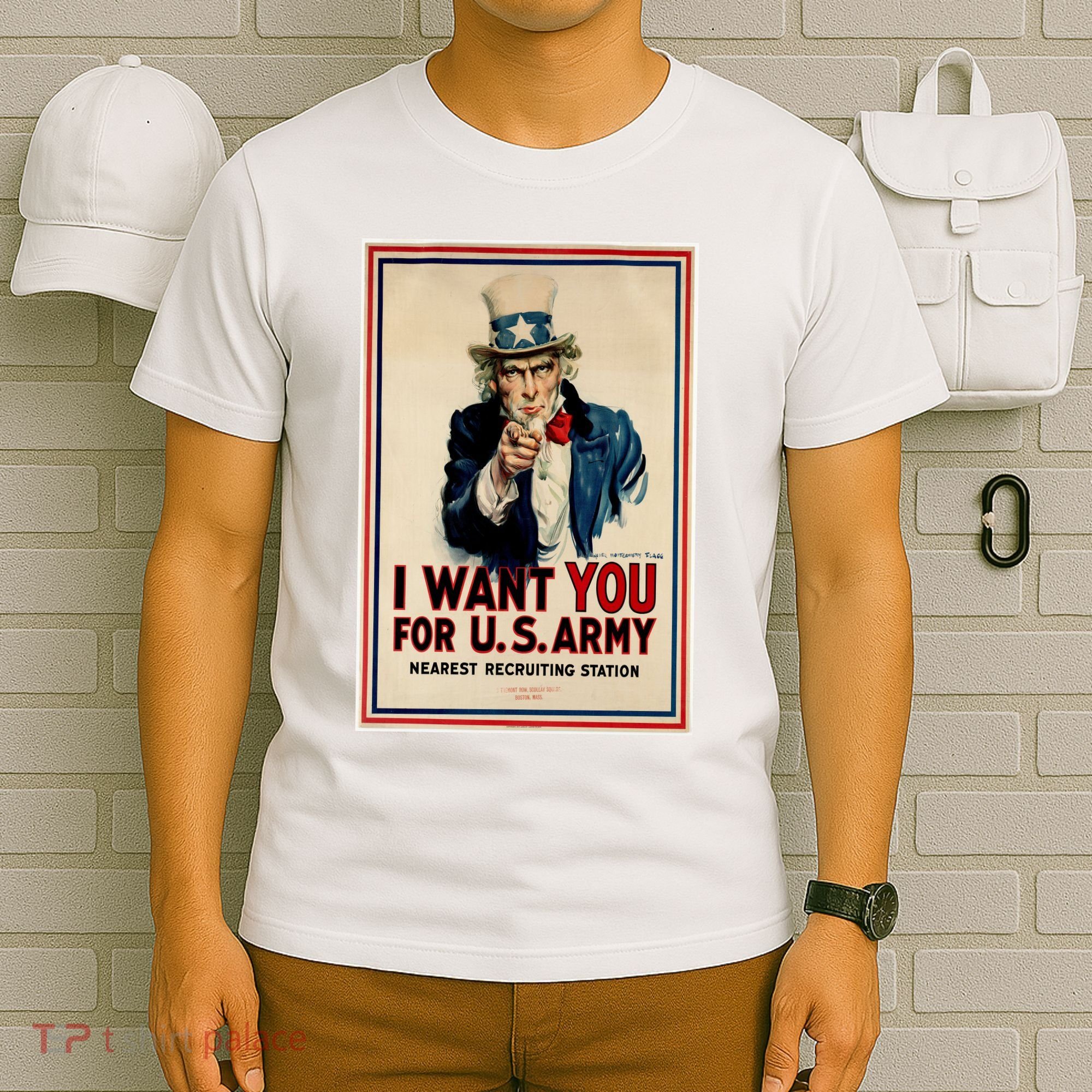Uncle Sam I Want You World War 2 T-Shirt