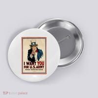 Uncle Sam I Want You World War 2 Button thumb 0
