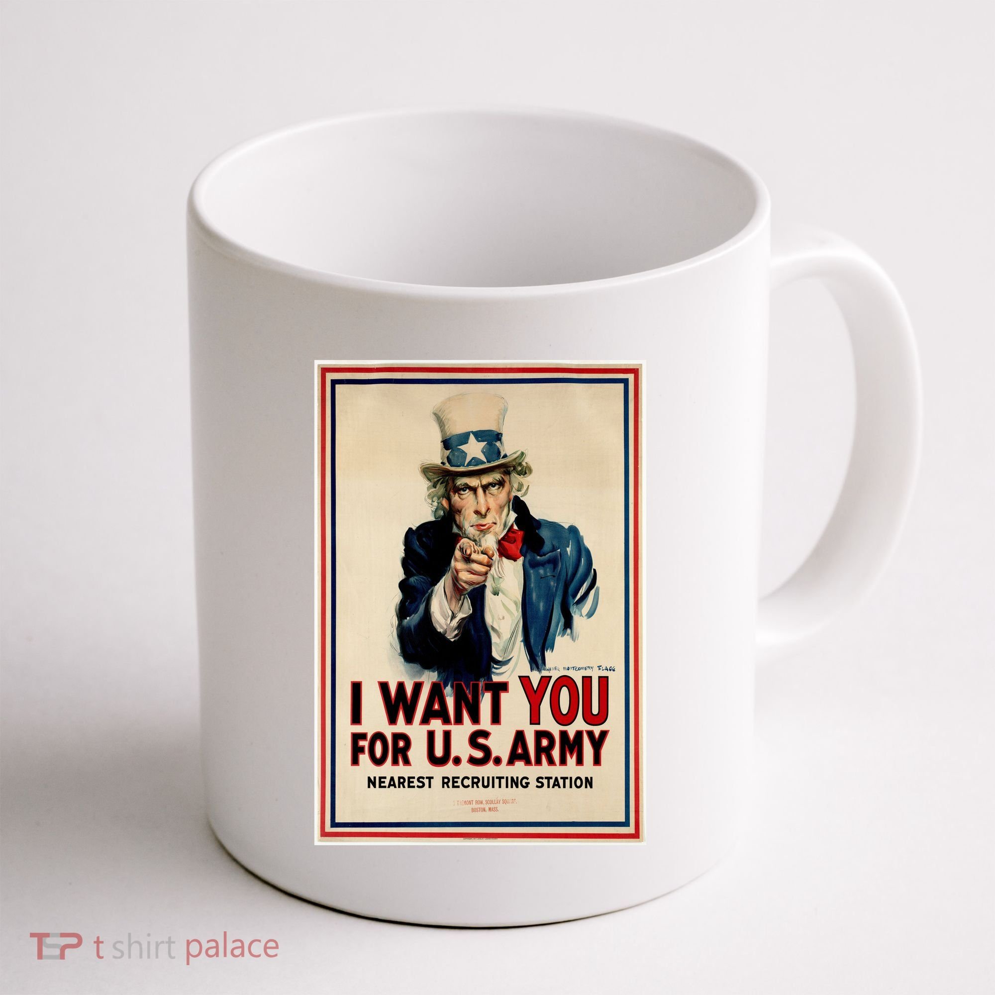 Uncle Sam I Want You World War 2 Coffee Mug