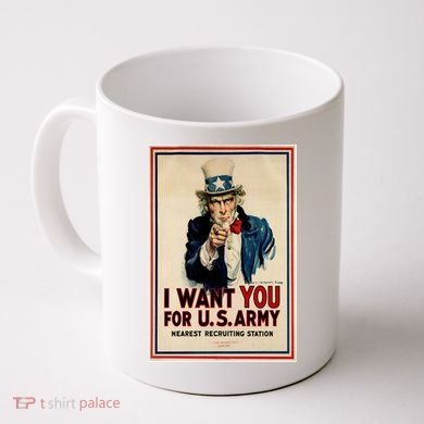 Uncle Sam I Want You World War 2 Coffee Mug