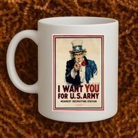 Uncle Sam I Want You World War 2 Coffee Mug thumb 2