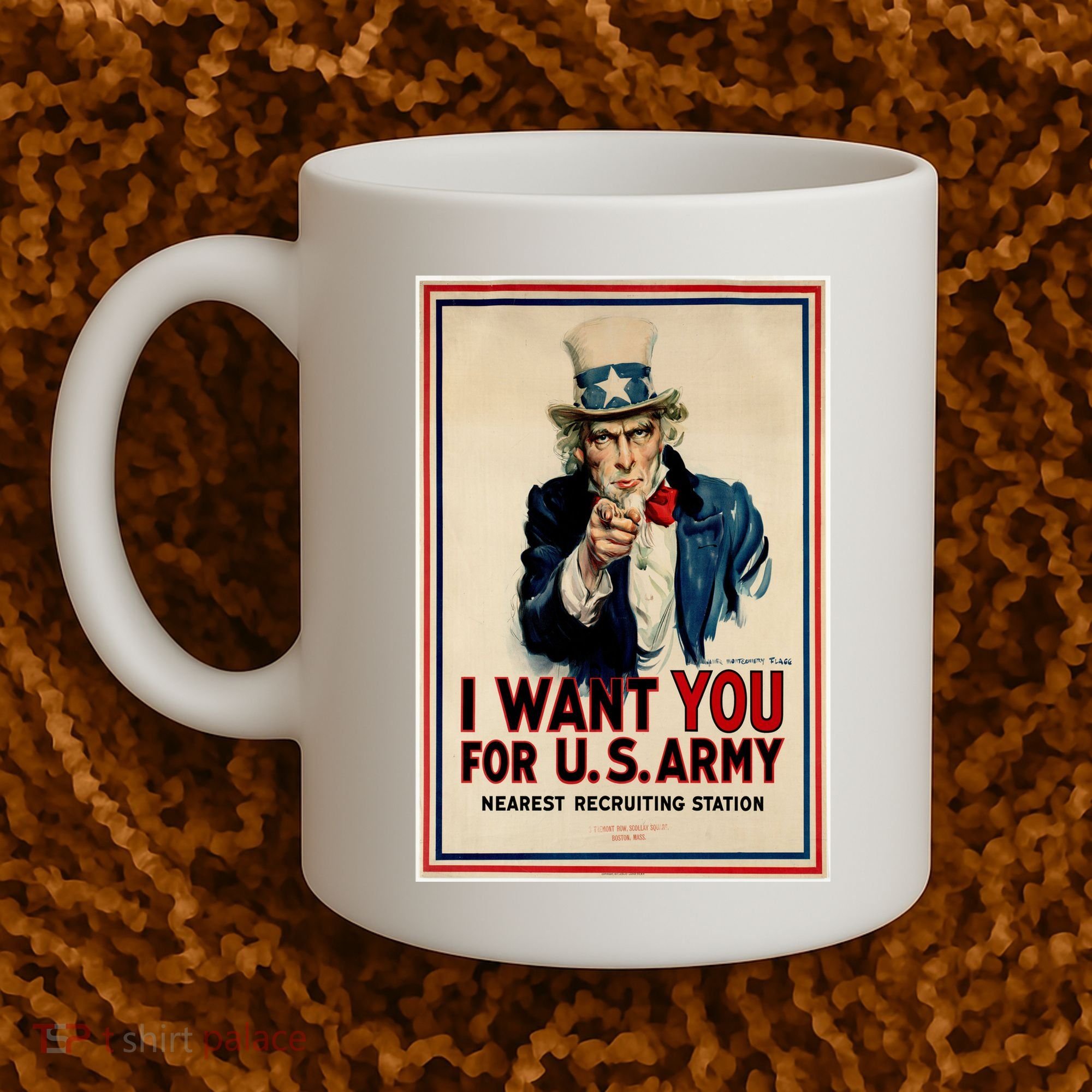 Uncle Sam I Want You World War 2 Coffee Mug