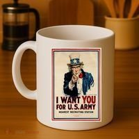 Uncle Sam I Want You World War 2 Coffee Mug thumb 4