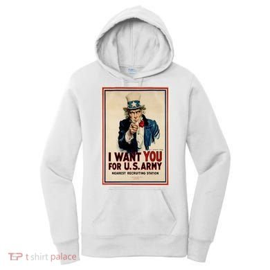 Uncle Sam I Want You World War 2 Women's Hoodie