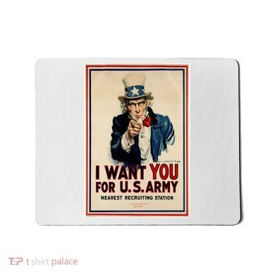 Uncle Sam I Want You World War 2 Mousepad