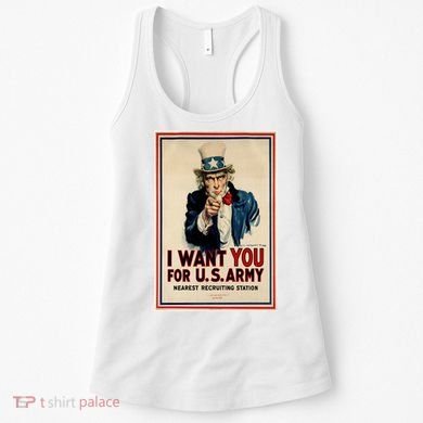 Uncle Sam I Want You World War 2 Women's Tank Top