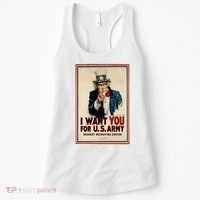 Uncle Sam I Want You World War 2 Women's Tank Top thumb 0