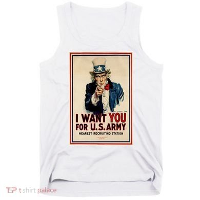 Uncle Sam I Want You World War 2 Tank Top