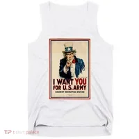 Uncle Sam I Want You World War 2 Tank Top thumb 0