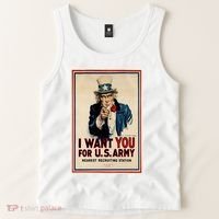 Uncle Sam I Want You World War 2 Tank Top thumb 2