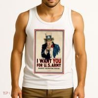 Uncle Sam I Want You World War 2 Tank Top thumb 3
