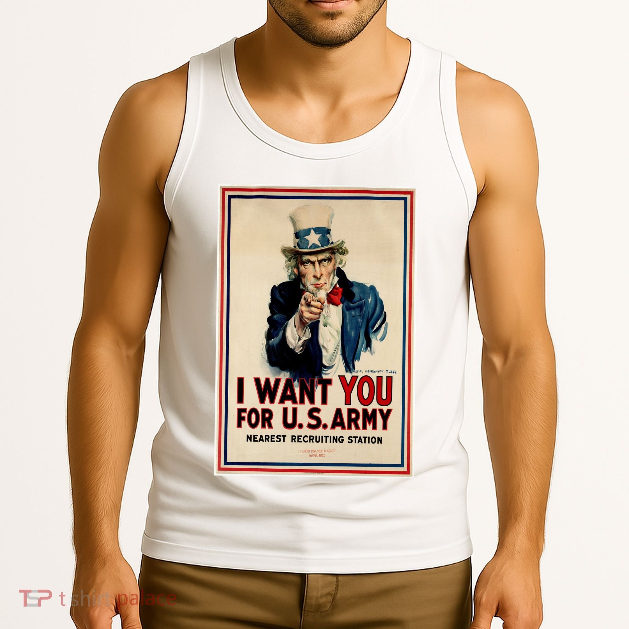 Uncle Sam I Want You World War 2 Tank Top