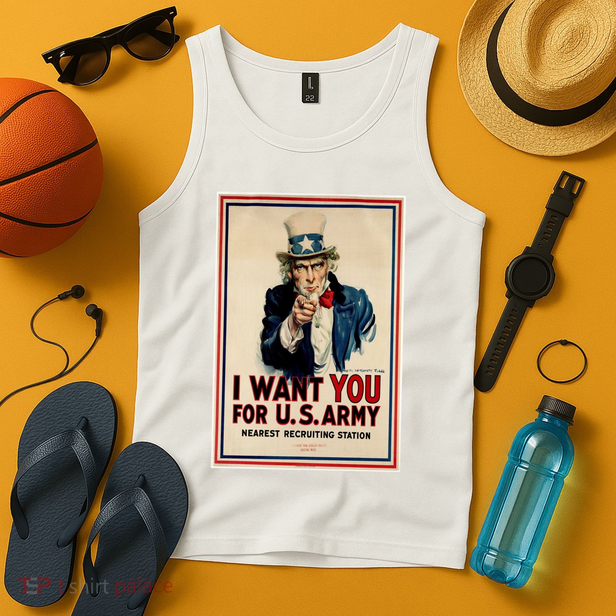 Uncle Sam I Want You World War 2 Tank Top