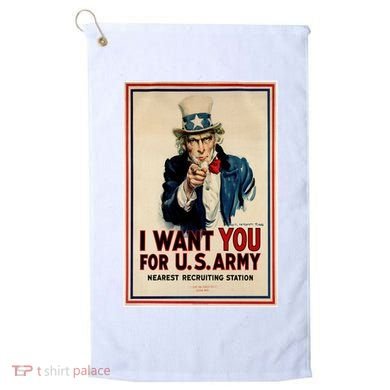 Uncle Sam I Want You World War 2 Golf Towel