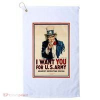 Uncle Sam I Want You World War 2 Golf Towel thumb 0