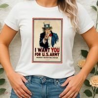Uncle Sam I Want You World War 2 Women's T-Shirt thumb 2