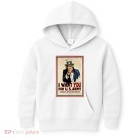 Uncle Sam I Want You World War 2 Kids Hoodie thumb 0